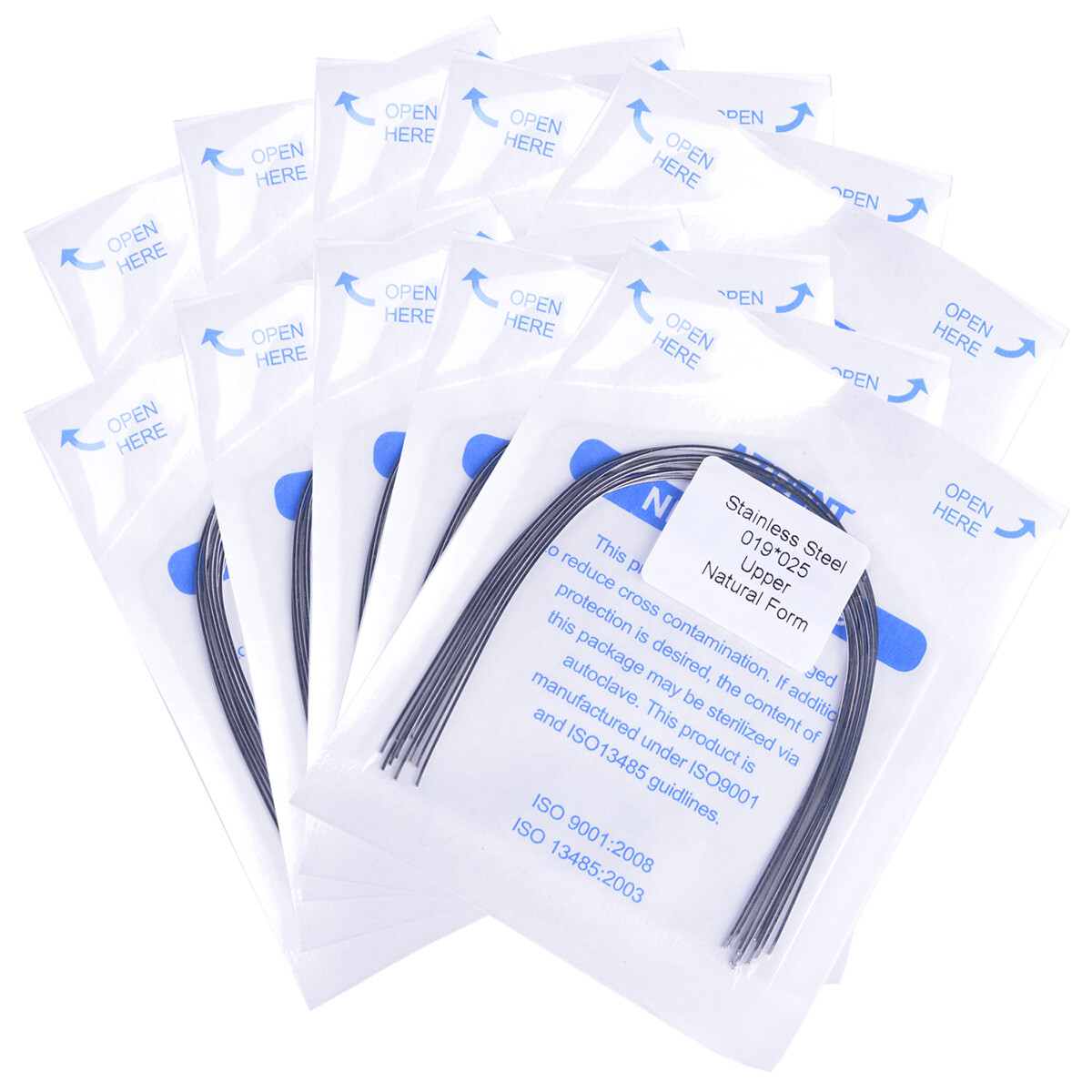 10pcs/pack AZDENT Dental Orthodontic Stainless steel Arch Wire (rectangular)