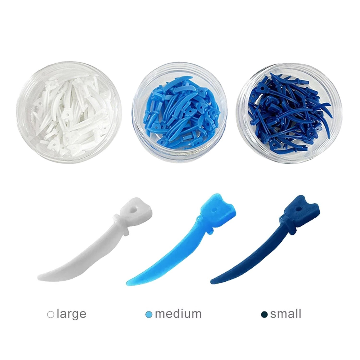 120Pc Dental Tulwar Wedges Sectional Matrix System Plastic Diastema Wedge Refill