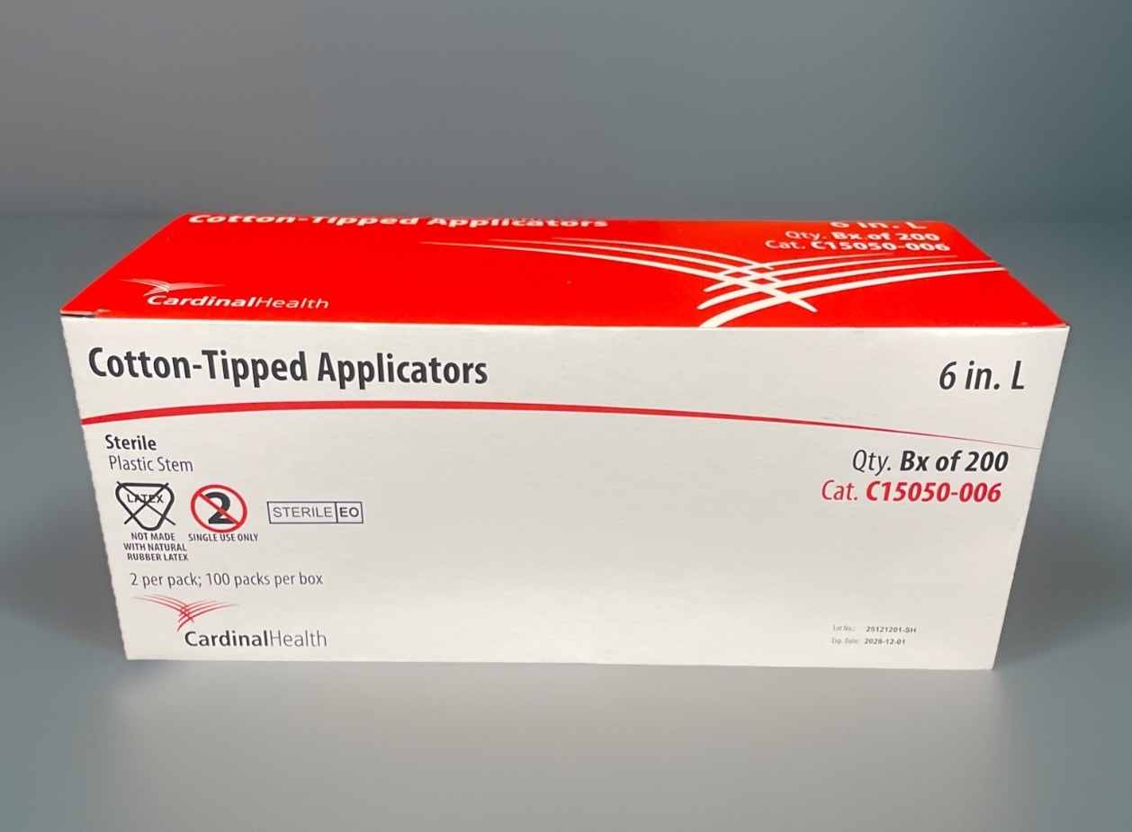 Sterile Cardinal Health Cotton-Tipped Applicators 100 Packs Per Bx (2 Per Pack)