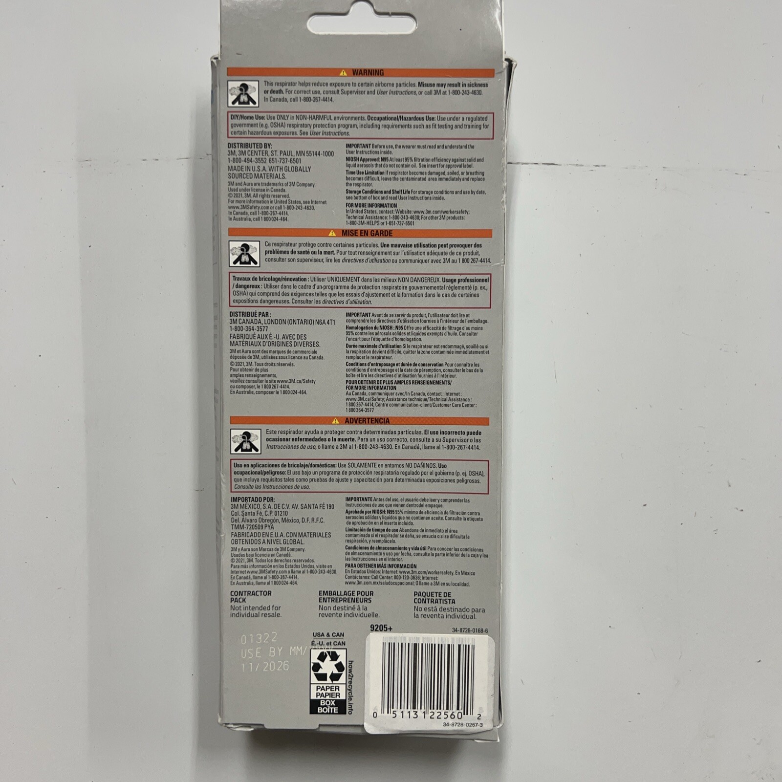 3M 9205 Plus N95 3 Count