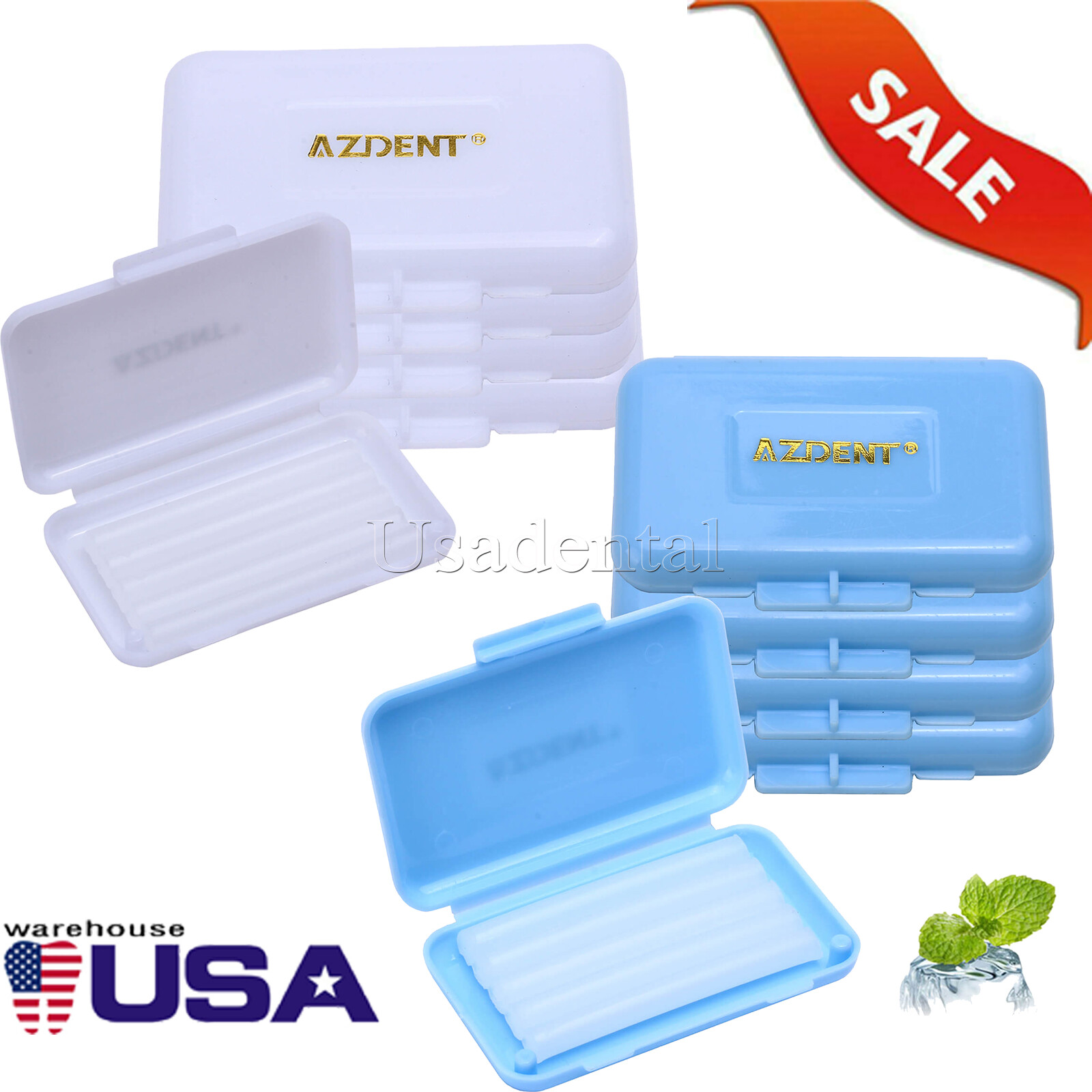 USA Dental Orthodontic Ortho Relief Waxes Original Scent /Mint Scent 5pc/Pack
