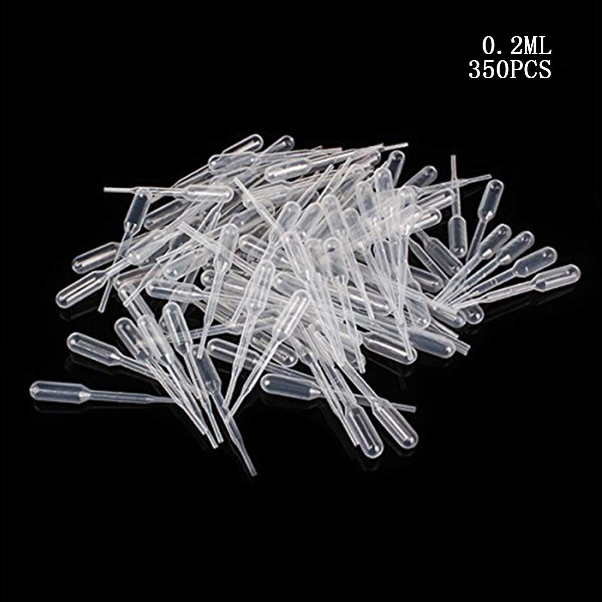 moveland 0.2ml Plastic Mini Transfer Pipettes for Liquid 0.2 ml, Clear
