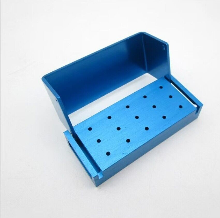 Dental Bur Holder Block Disinfection Box 10/15/16/24/30/56/100/142/152 Holes