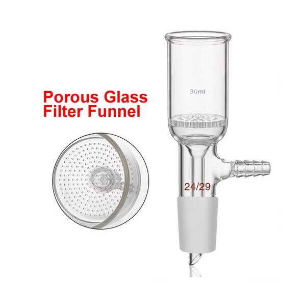 30ml – 2000ml Glass Porous Filters Funnel Sand Core Filter Suction Funnels ca