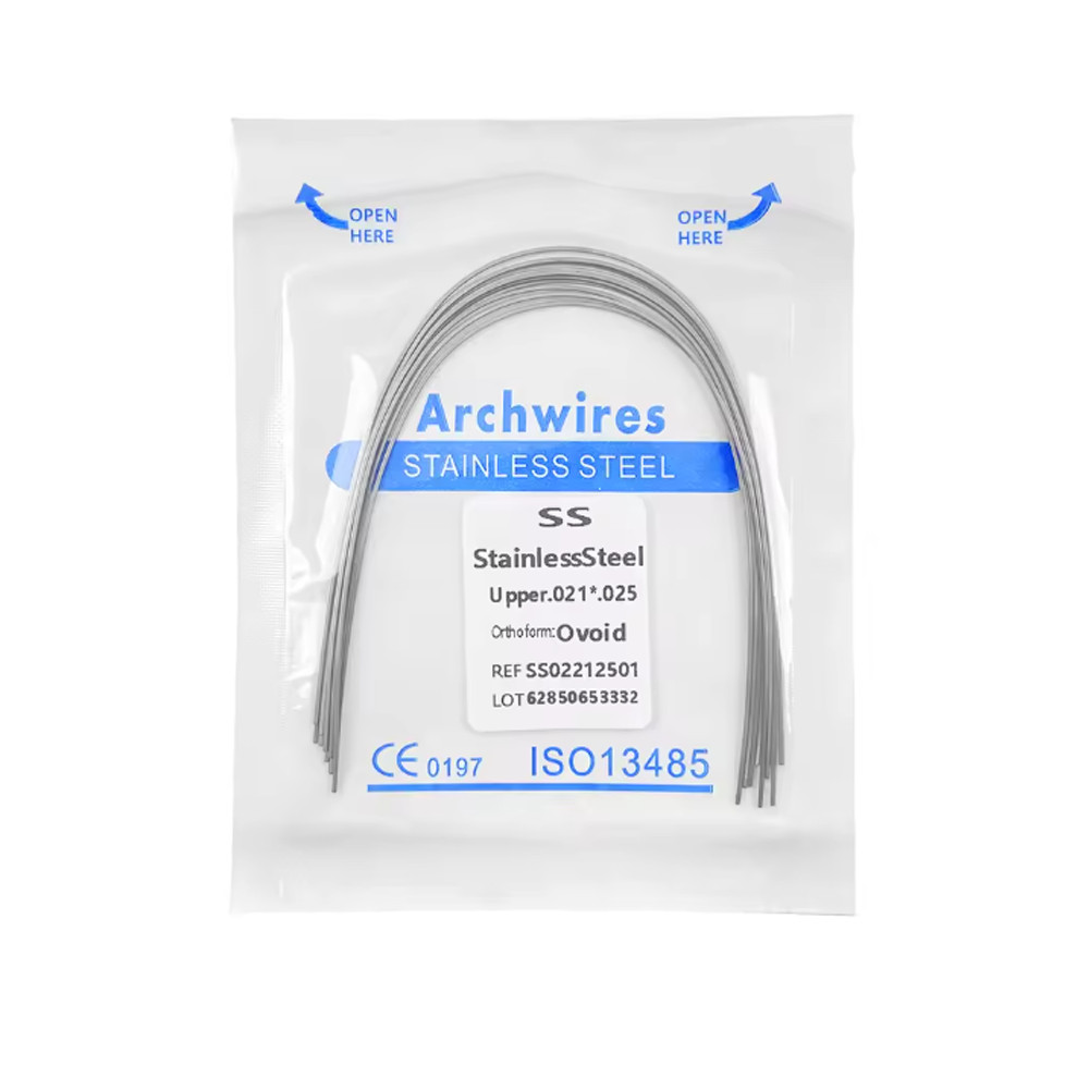 Dental Orthodontic Stainless Steel Wire Rectangular Arch Wires Ovoid 10pcs/pack