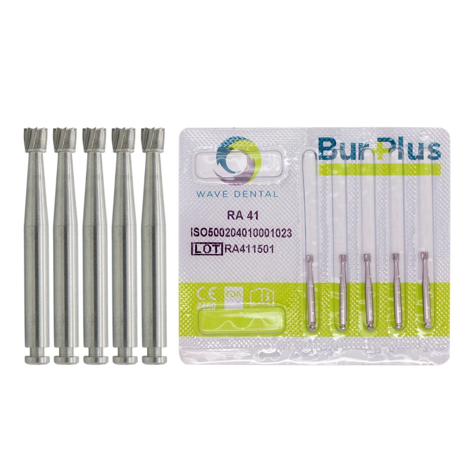 Wave Dental Carbide Burs Inverted Cone Latch Bur 41 RA 2.35mm Prima CA Low Speed