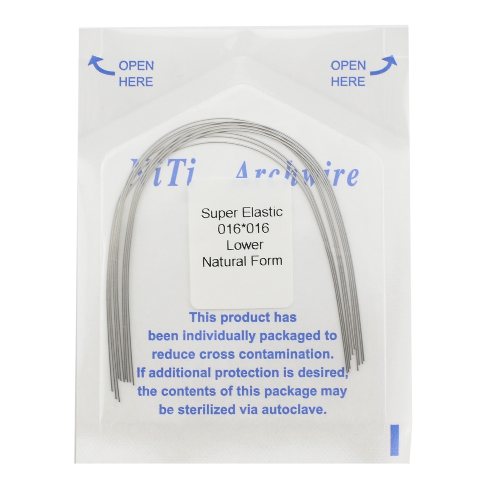 Dental Orthodontic Arch Wire Niti Natural Form Round Rectangular Super Elastic