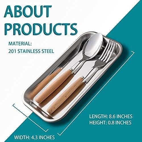 COYMOS 3 Pack Surgical Tray, Stainless Steel Tray 3 Count (Pack of 1), 3