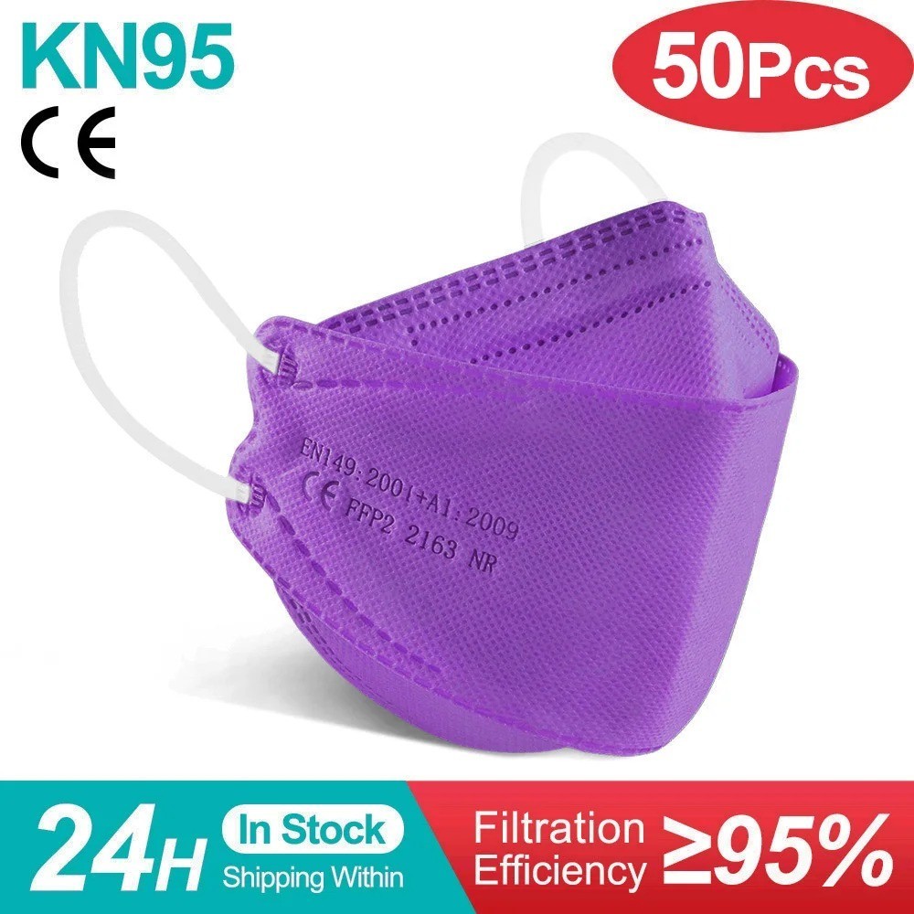 KN95 Face Mask Disposable Adults – 10 Pack 5 Layer Protection Adjustable KN95
