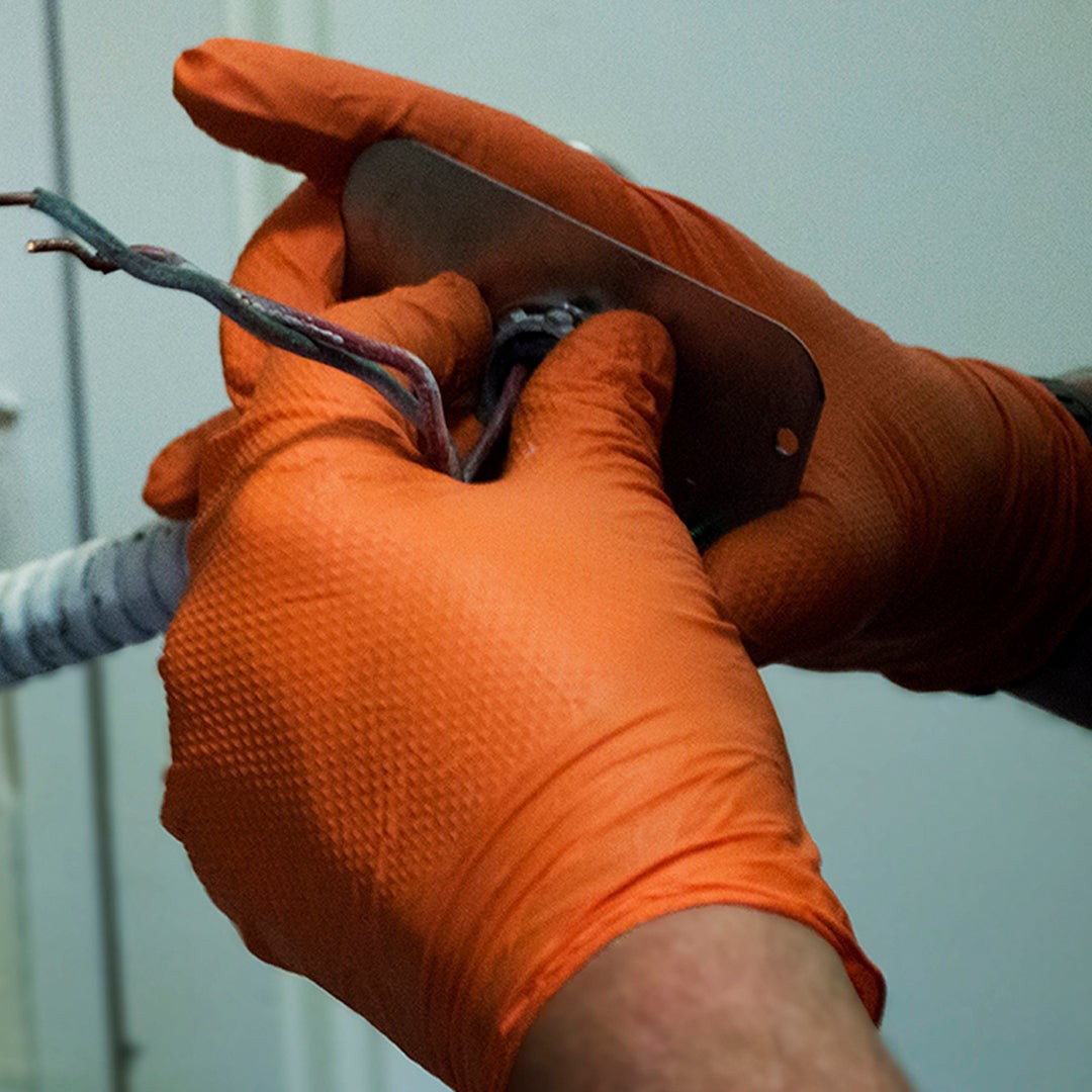 1st Choice Premium Orange Nitrile Disposable Gloves, 6 Mil, Case of 1000