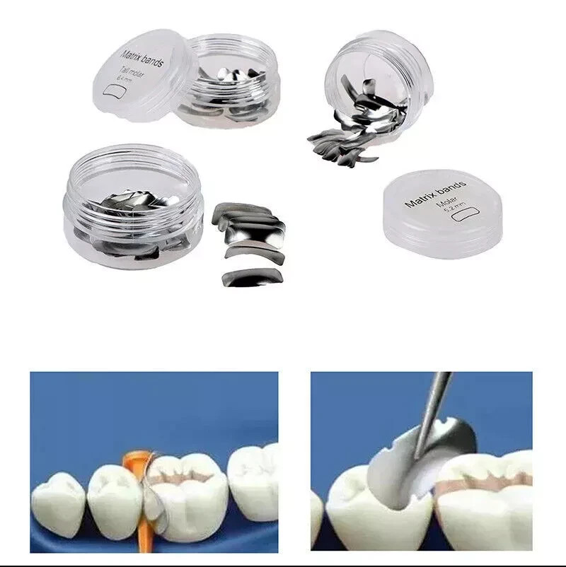 Dental Matrix Bands Sectional Contoured Matrices M2 M3 M4 M5 M6 M7 M8 M9 M10