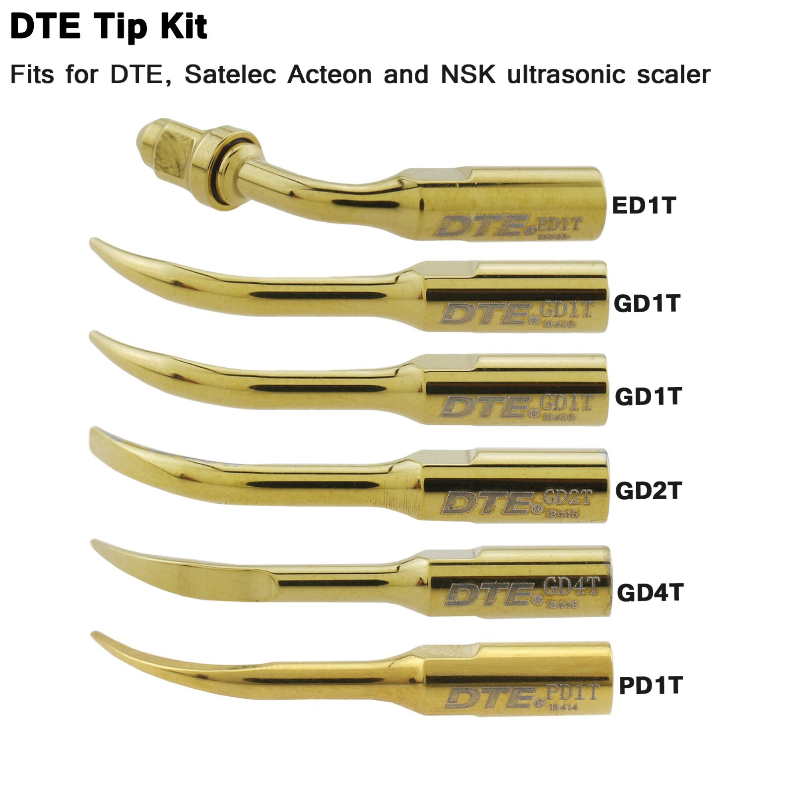 Satelec Acteon P5 Newtron LED Handpiece Dental DTE Ultrasonic Piezo Scaler Tips