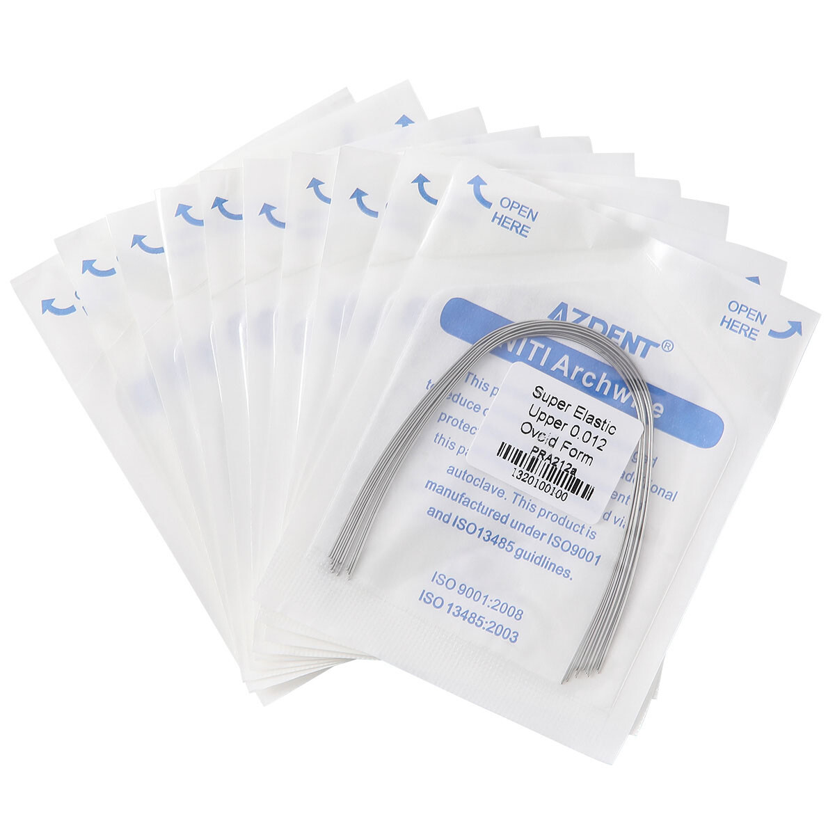 5bag Dental Orthodontic Super Elastic NITI Round Arch Wires Ovoid/Square/Natural