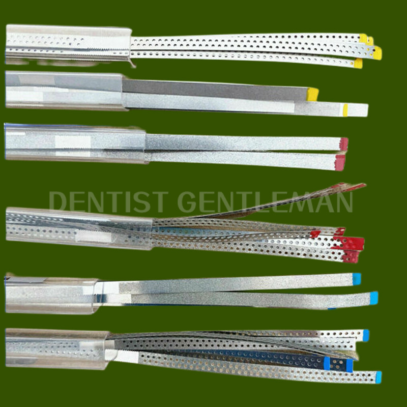 20PCSDental Single Side Diamond Polishing Finishing Strips Metal Polishing Sands