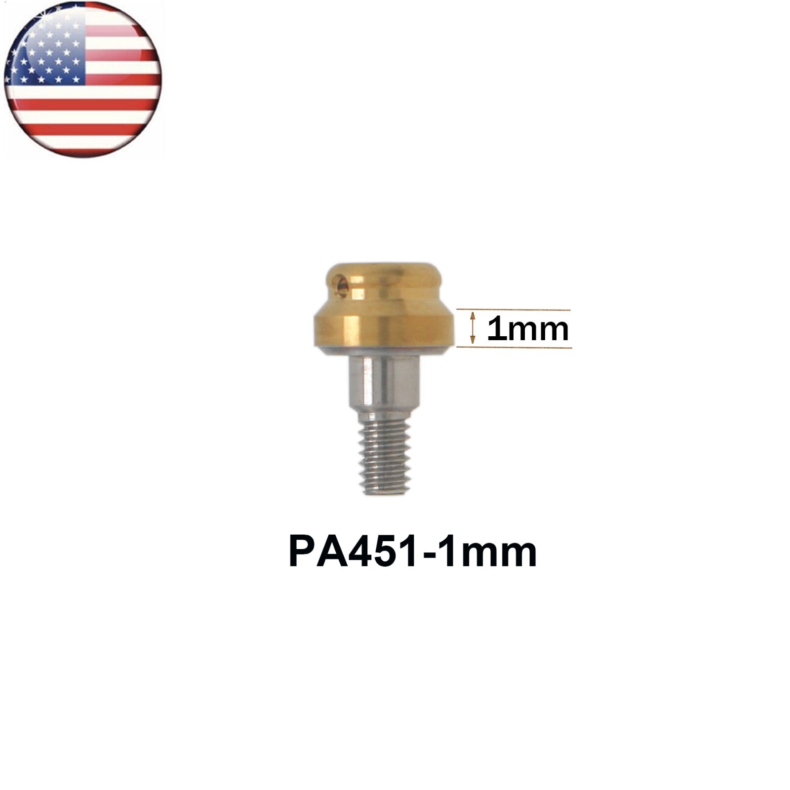 Dental Overdenture Locator Abutment for Zimmer Tapered Screw-vent 4.5 Platform