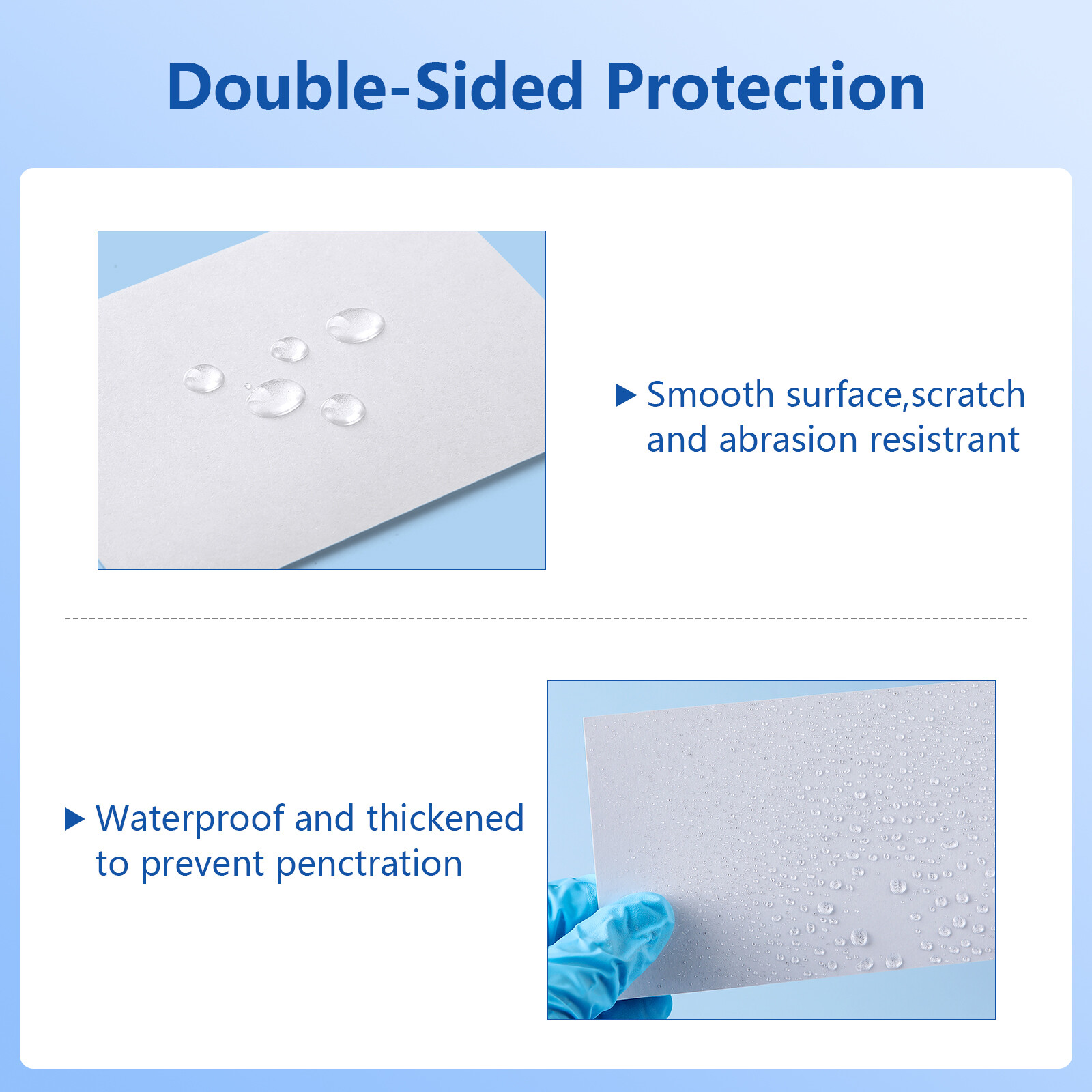 500 Sheet Dental Mixing Pads Paper/Poly Coated 2Side Disposable Plastic-Coating