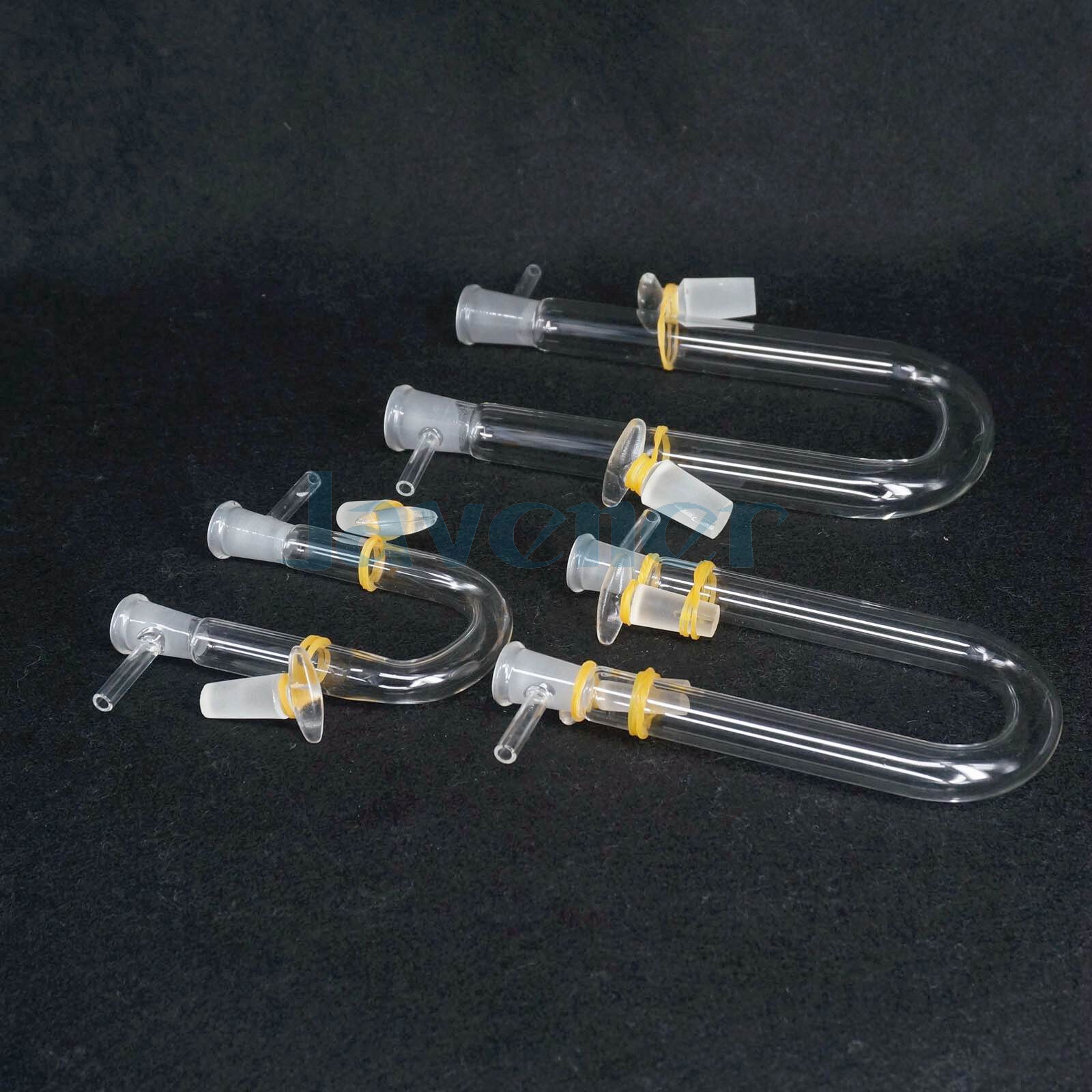 13×100 15×150 18×180 20x200mm Drying Glass Tube Adapter U With Stopper Side Arm