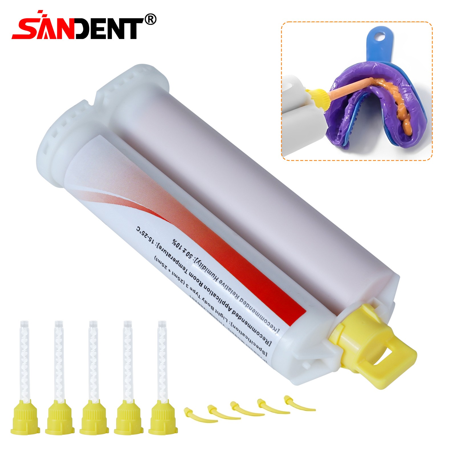 Dental LIGHT BODY REGULAR Set VPS PVS VPS Impression Material 50ML Cartridges