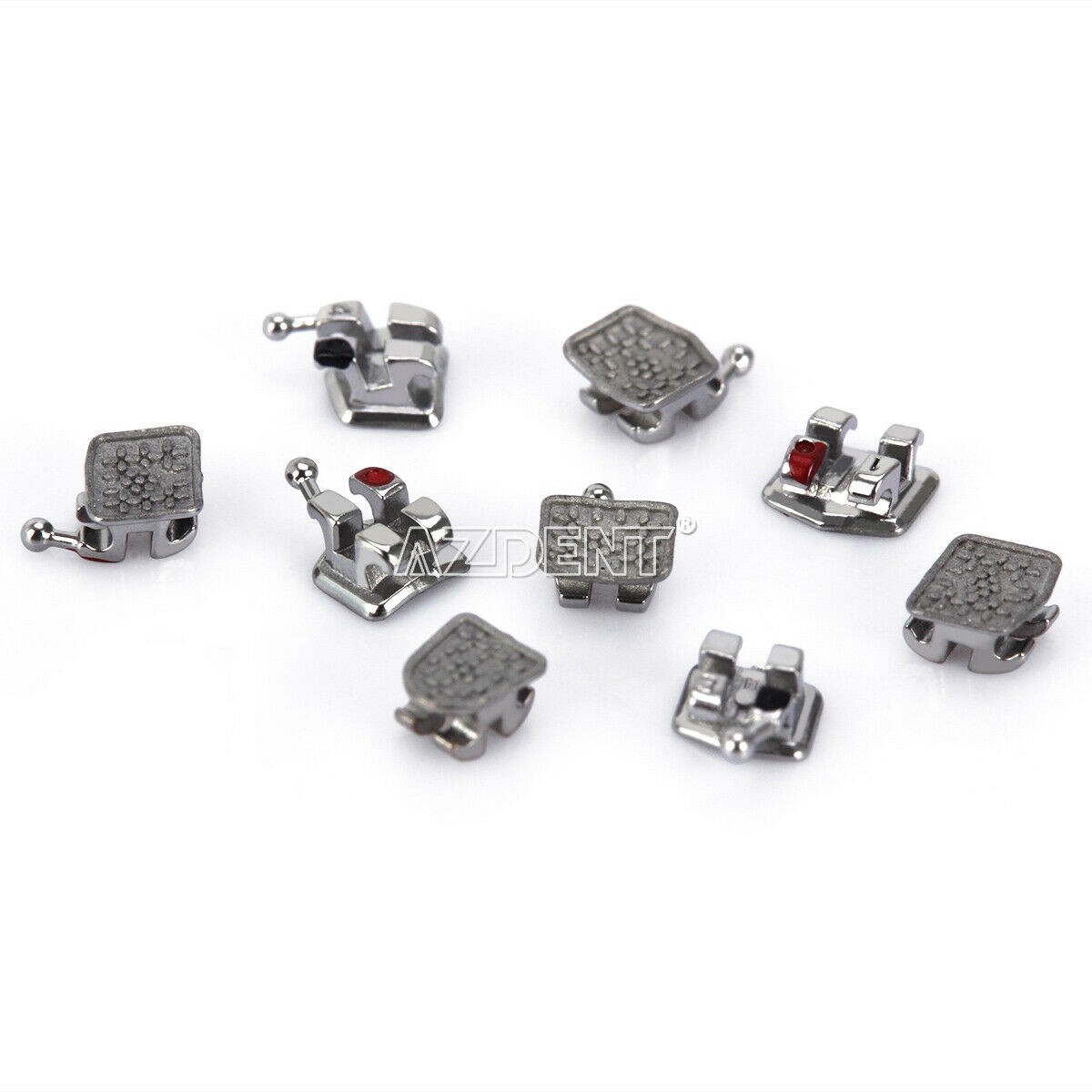 Dental Orthodontic Bracket MIM Monoblock Metal Braces Mini MBT.022 345 Hook
