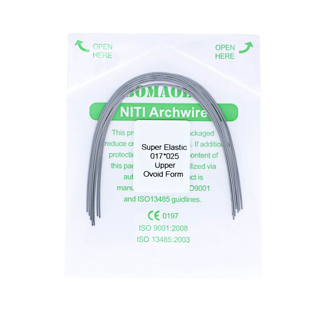 50×Dental Orthodontic Super Elastic Ni-Ti Arch Rectangular Wire Oval 17×25 Upper
