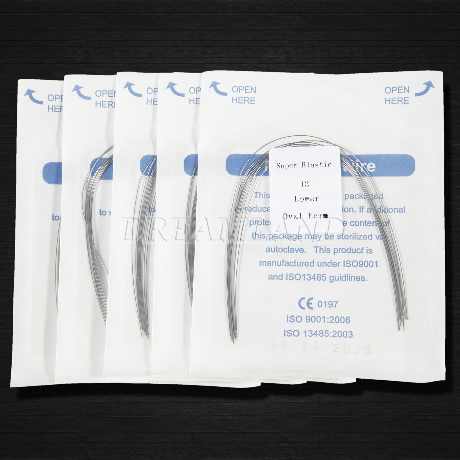 10Packs Dental Orthodontic Super Elastic Niti Arch Wire Round Ovoid Form 100pcs
