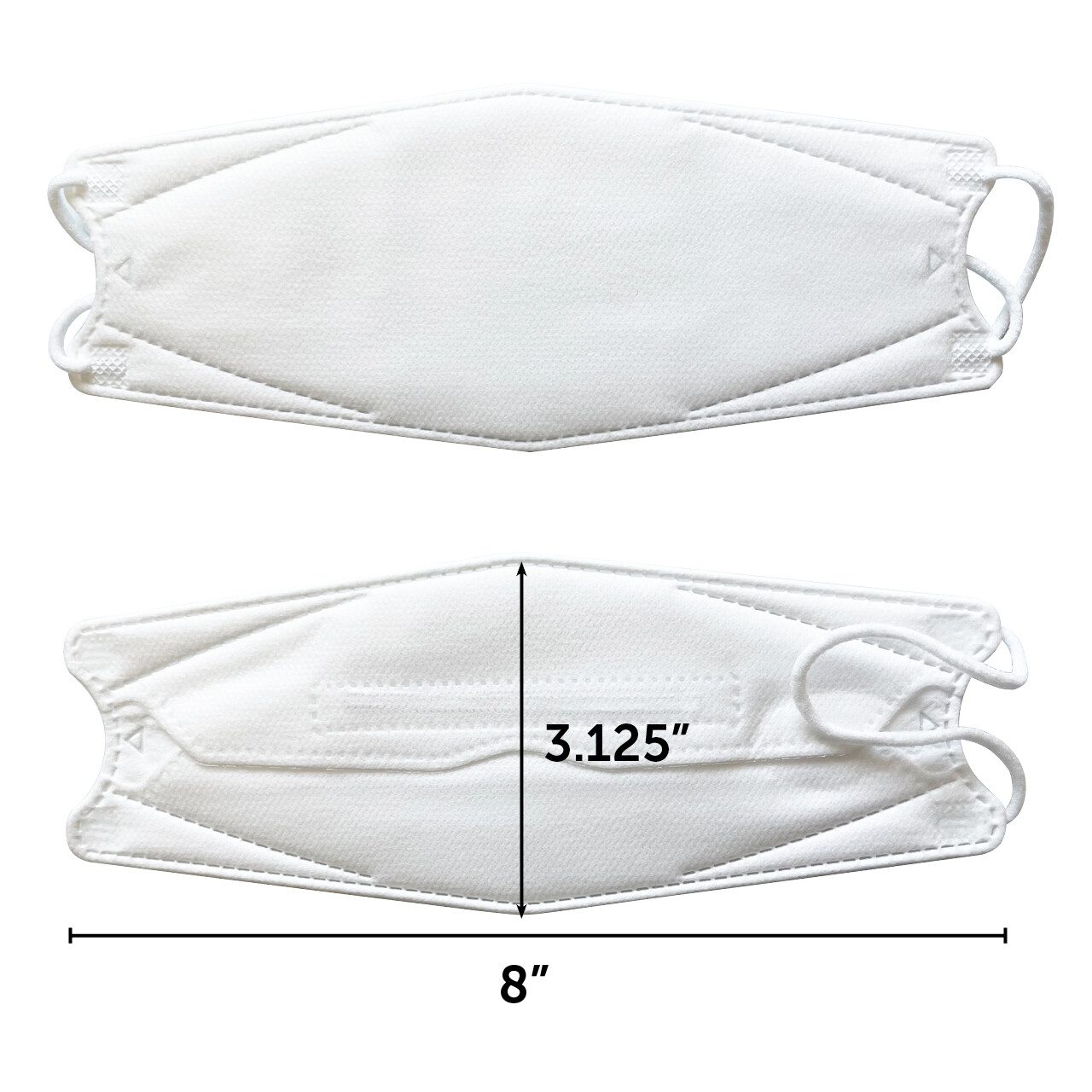 2 PCS KF94 WHITE Protective Safety Face Mask 4 Layer Adult Made in Korea