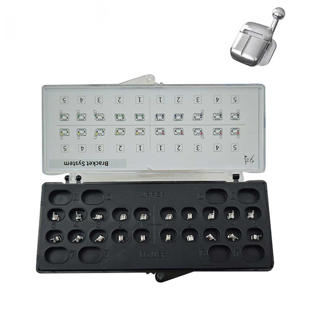 10 packs Dental Orthodontic Self Ligating Braces Bracket Mini Roth.022 Hooks 345
