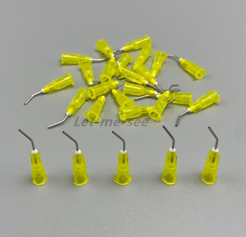 100Pcs/pack Dental Needle Tips for Etch Gel Composite Flow Applicator 18/19/20G