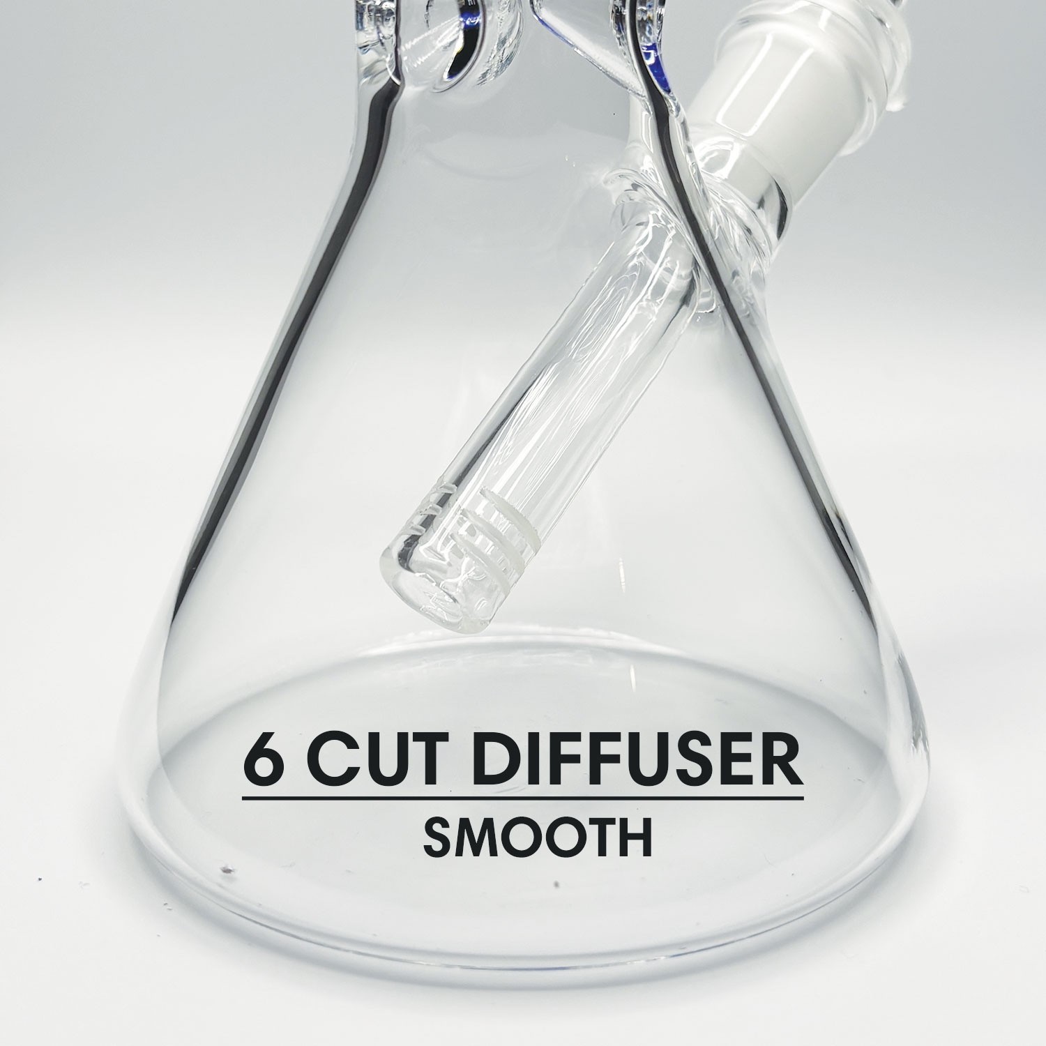 9MM THICK Wall 10 INCH Bong Pipe Clear Glass Beaker Hookah USA