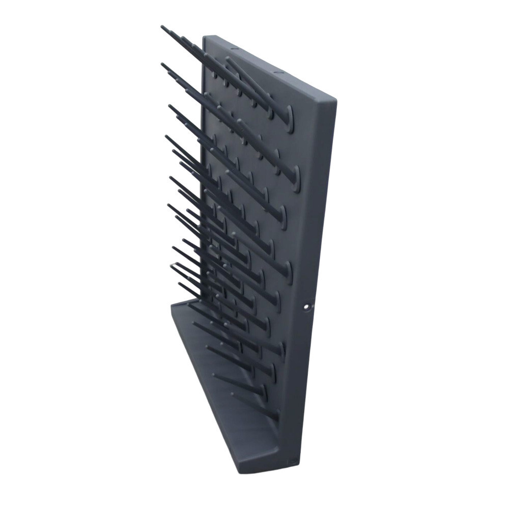 Detatchable 52-Pegs PP Drying Drip Rack Desk/Wall-mount for Test Tubes Flasks