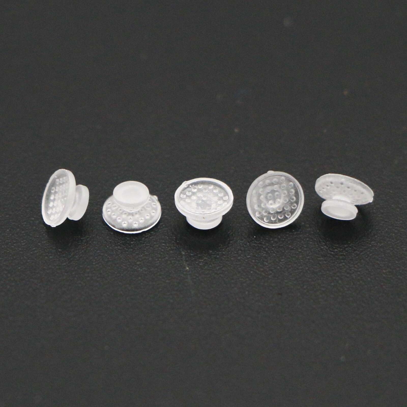 US 100Pcs Dental Orthodontic Ceramic Lingual Button Clear Bondable Mesh Base