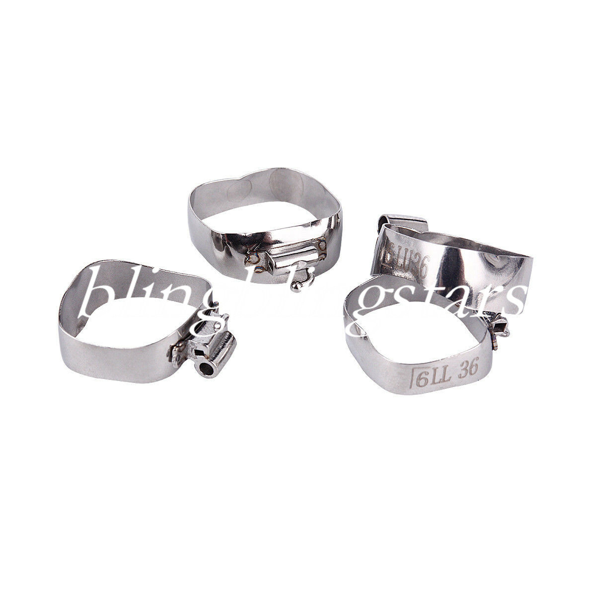 1 Pack 4 Pcs Dental Orthodontic Prewelded Band Roth 022 1st Molar #29-#43+ U2/L1