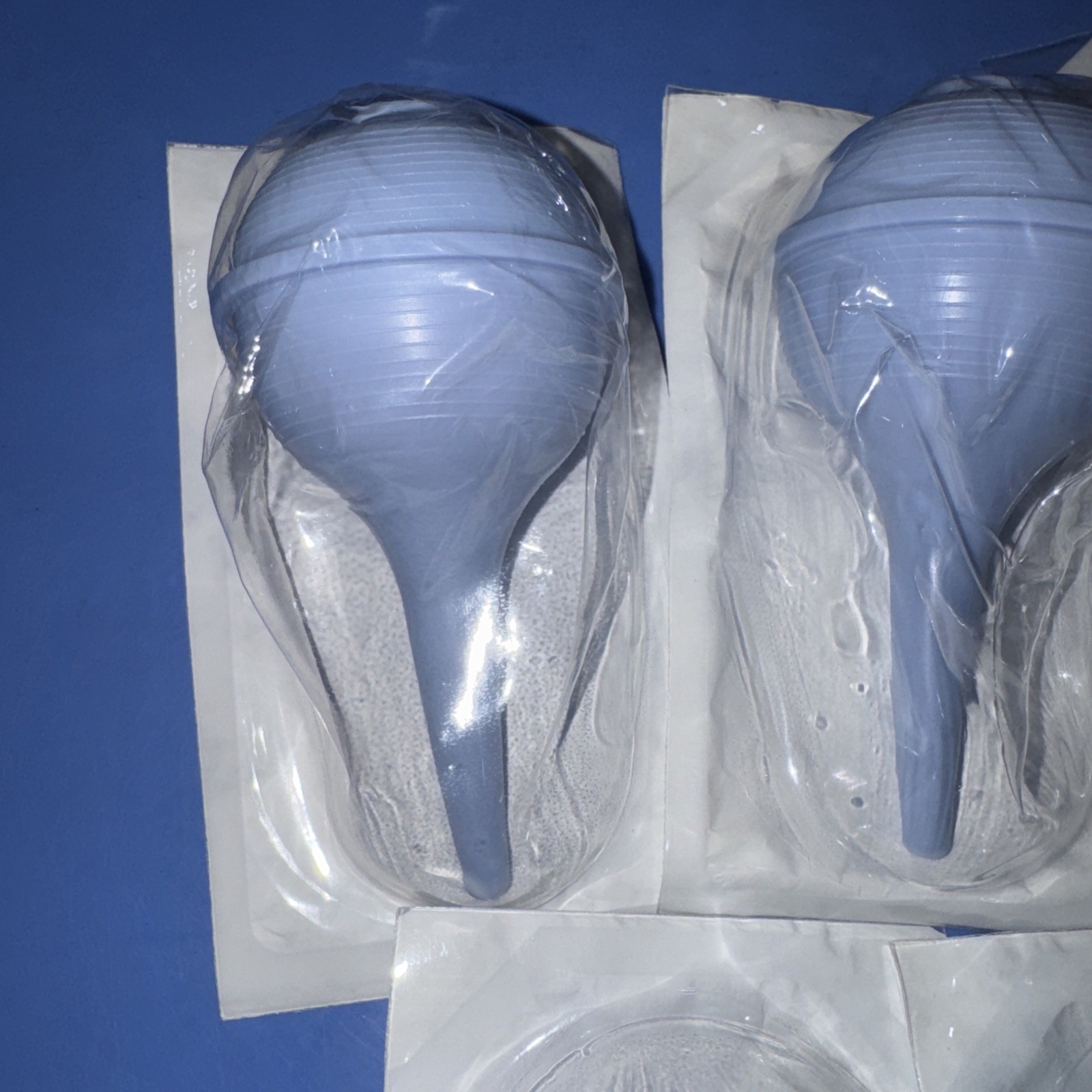 NEW Sterile Ear Bulb Syringe, Hand Bulb 2 Ounce Nose 60ml 2oz pack of 5 BLUE