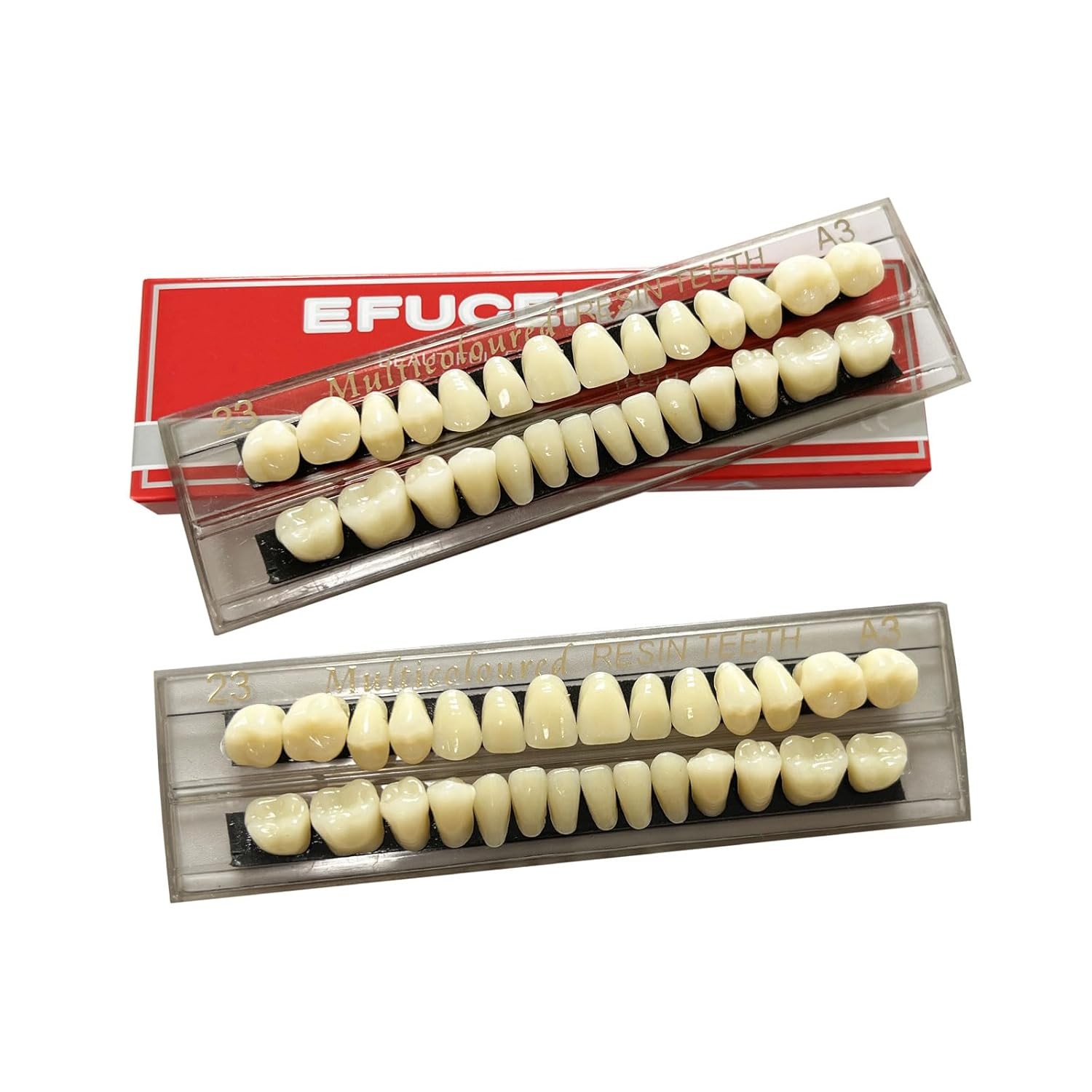 56 Pieces False Teeth Acrylic Resin Denture Tooth, Tooth Replacement…