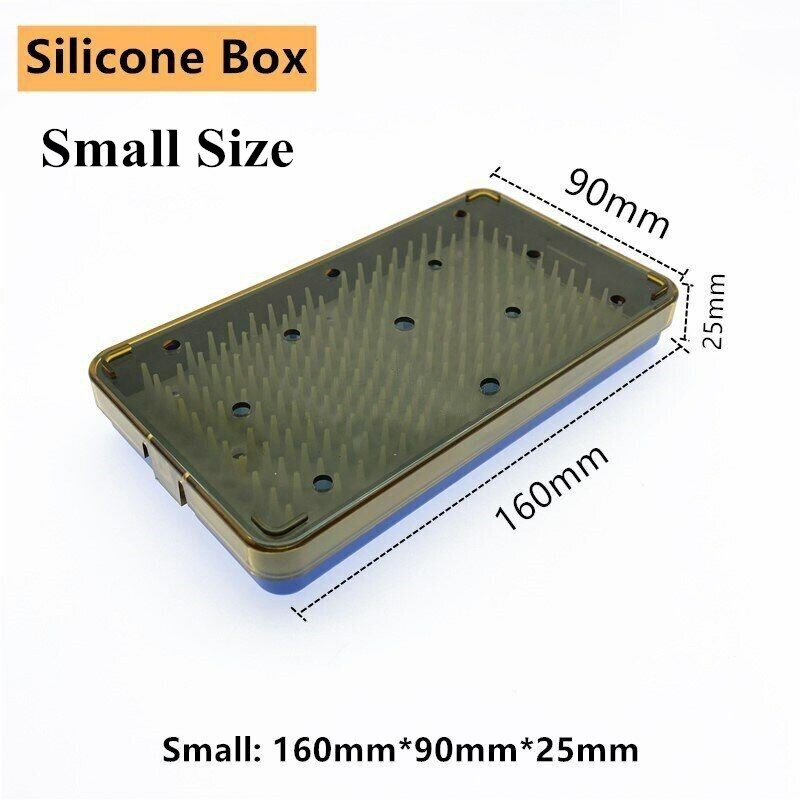 Small Size Autoclave Sterilization Tray Surgical Instrument Sterilization Box US