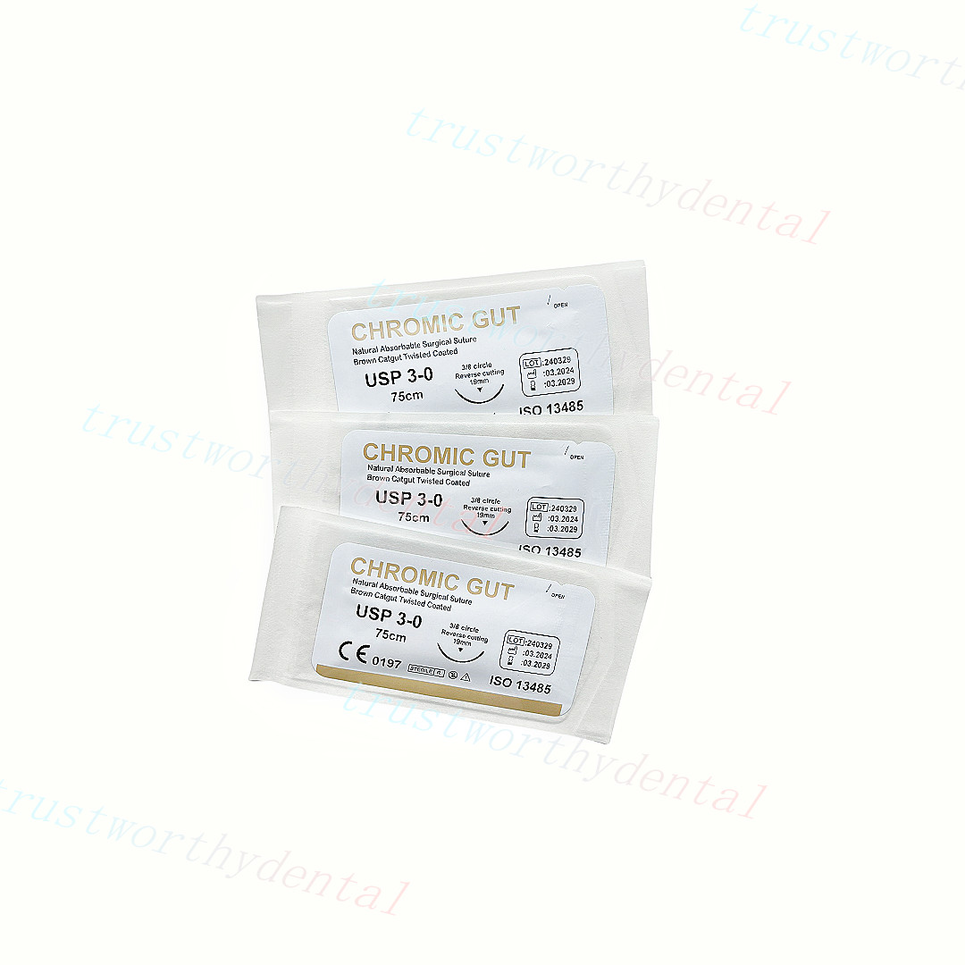 Students Sew Catgut GUT Synthetic Suture 3/0 Twist Needle Training Nurse Catgut