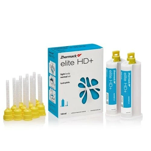 Zhermack Elite Hd+ Light Body Normal Set Cartridge 50ml Base + 50ml Catalyst