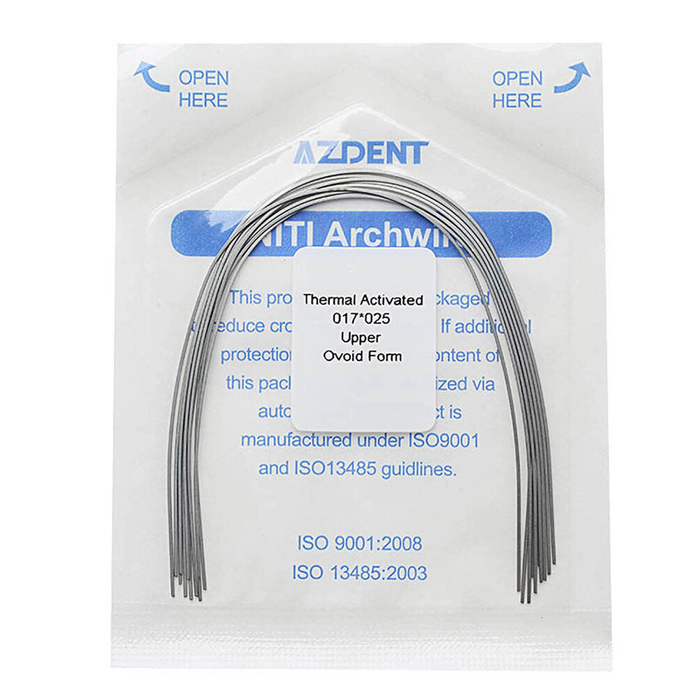 AZDENT Dental Orthodontic Niti Arch Wires Thermal Activated Rectangular Ovoid