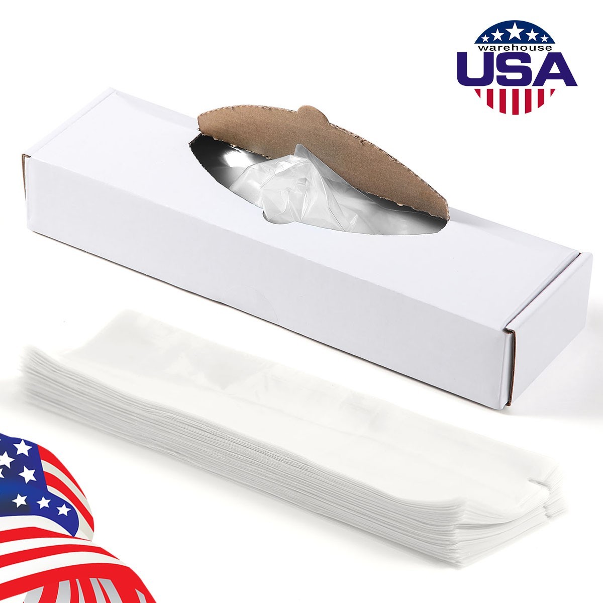 Dental 3 Way Air Water Syringe Handpiece HVE/SE Sleeves Cover 2.5”X10” Clear