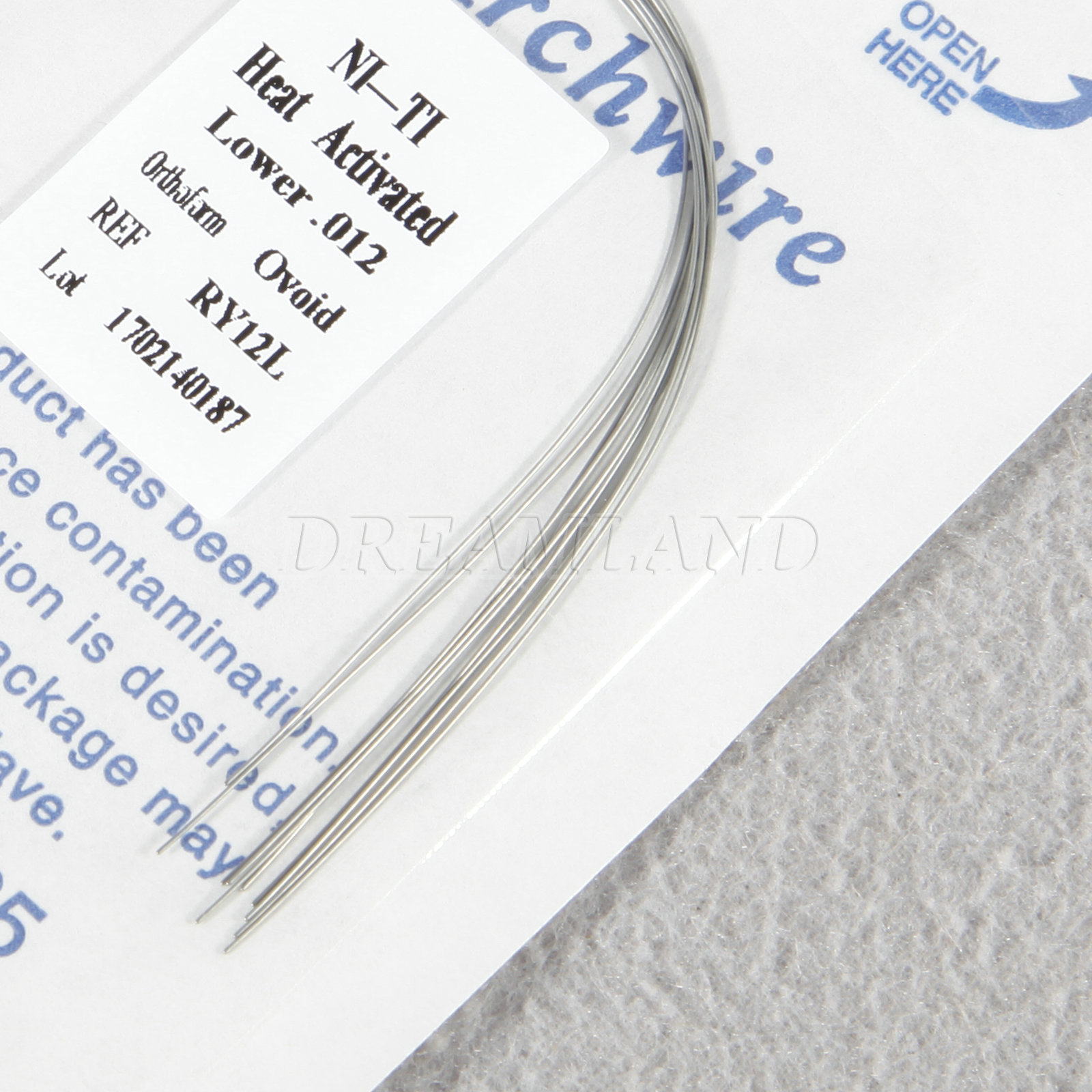 20Pack Dental Orthodontic thermal Activated Niti Round Arch Wire 012 Upper+Lower