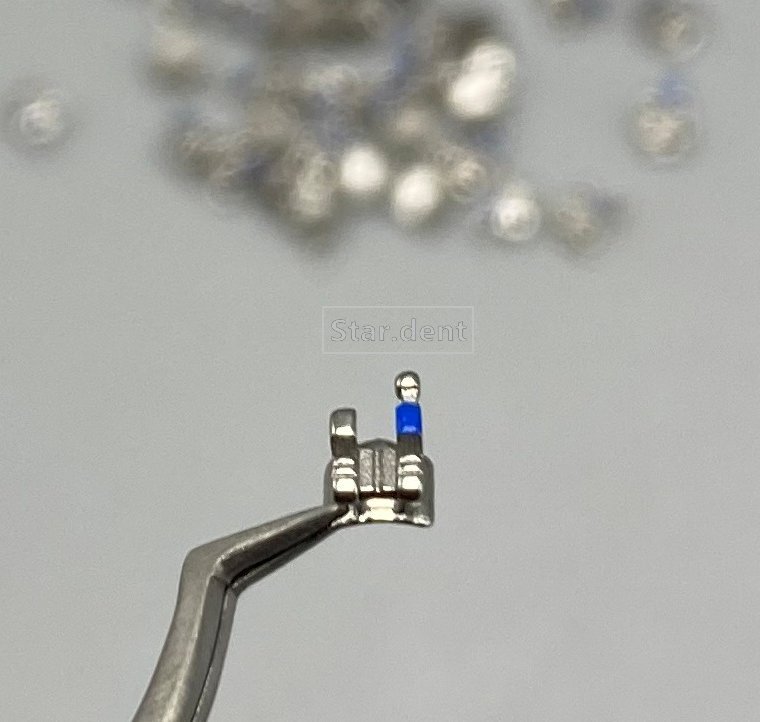 50pcs Dental Orthodontic Brackets metal Braces Mini Roth Slot 022 345 hooks Bulk