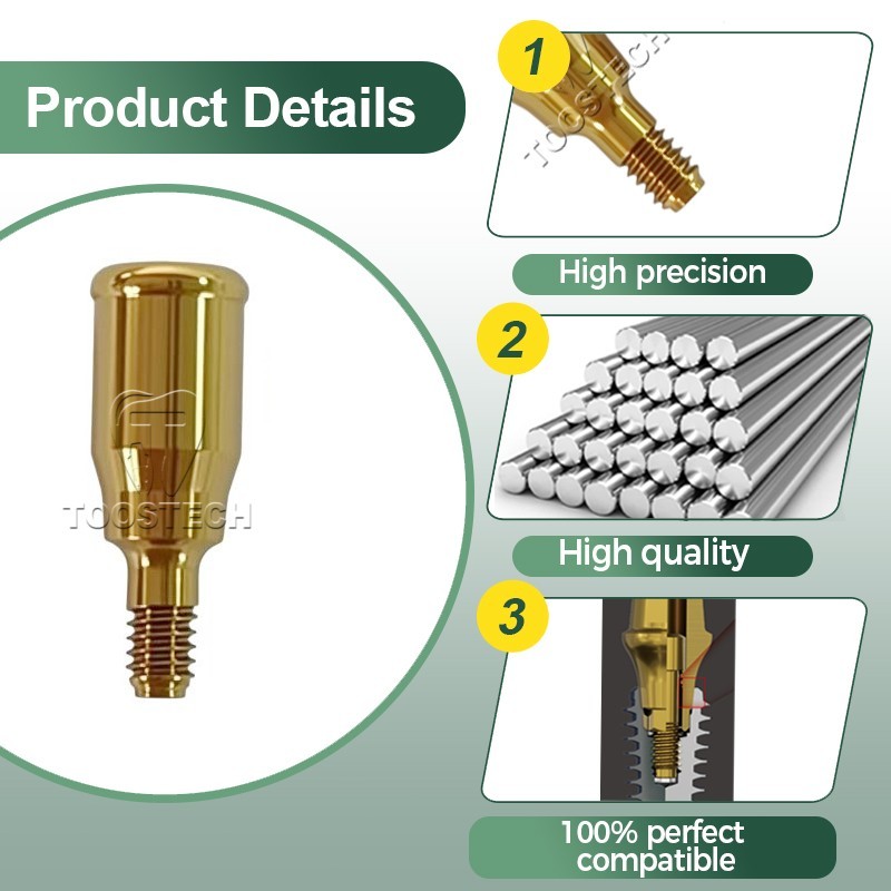 Dental Locator Overdenture Abutment 1-6mm GH fits to Megagen Anyridge D3.7mm