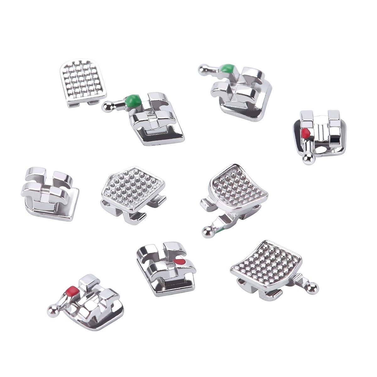 Dental Braces Metal Brackets Orthodontic Mini Roth/MBT .018/.022 Hooks 3-4-5
