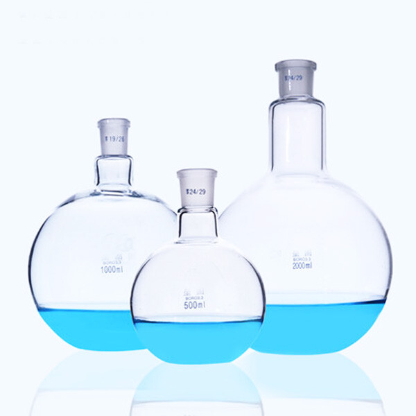 25ml – 1000ml Flat Bottom Evaporating Flask with 1-4 Standard Necks Glassware