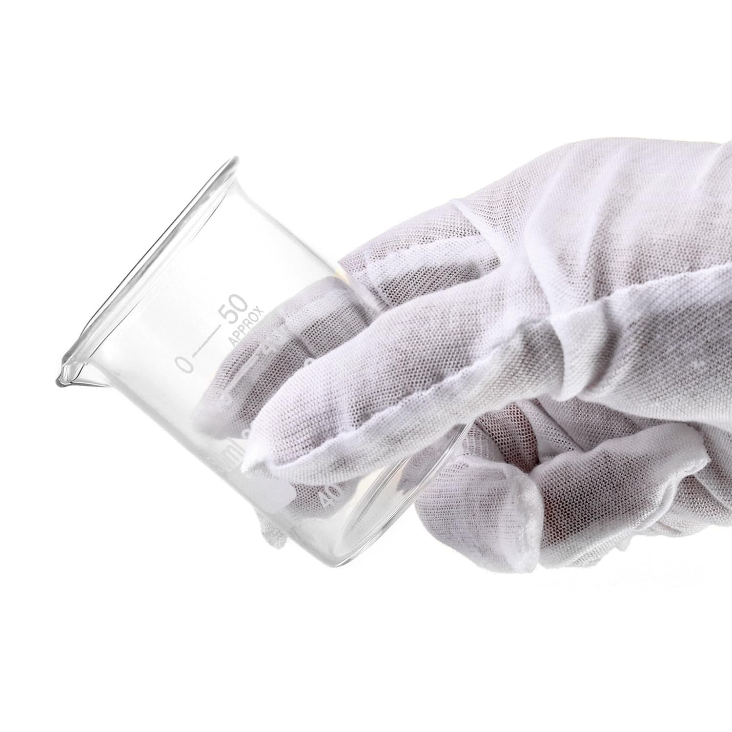 6 Pack 50ml Glass Beaker Set 1.7oz Borosilicate Griffin Low Form Lab Cups