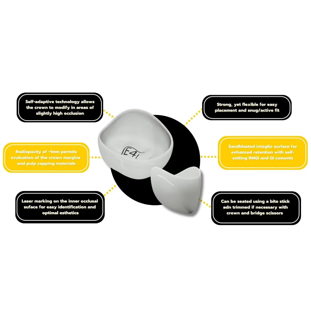 Kids-e-Dental BioFlx Central Incisor Crowns Refills
