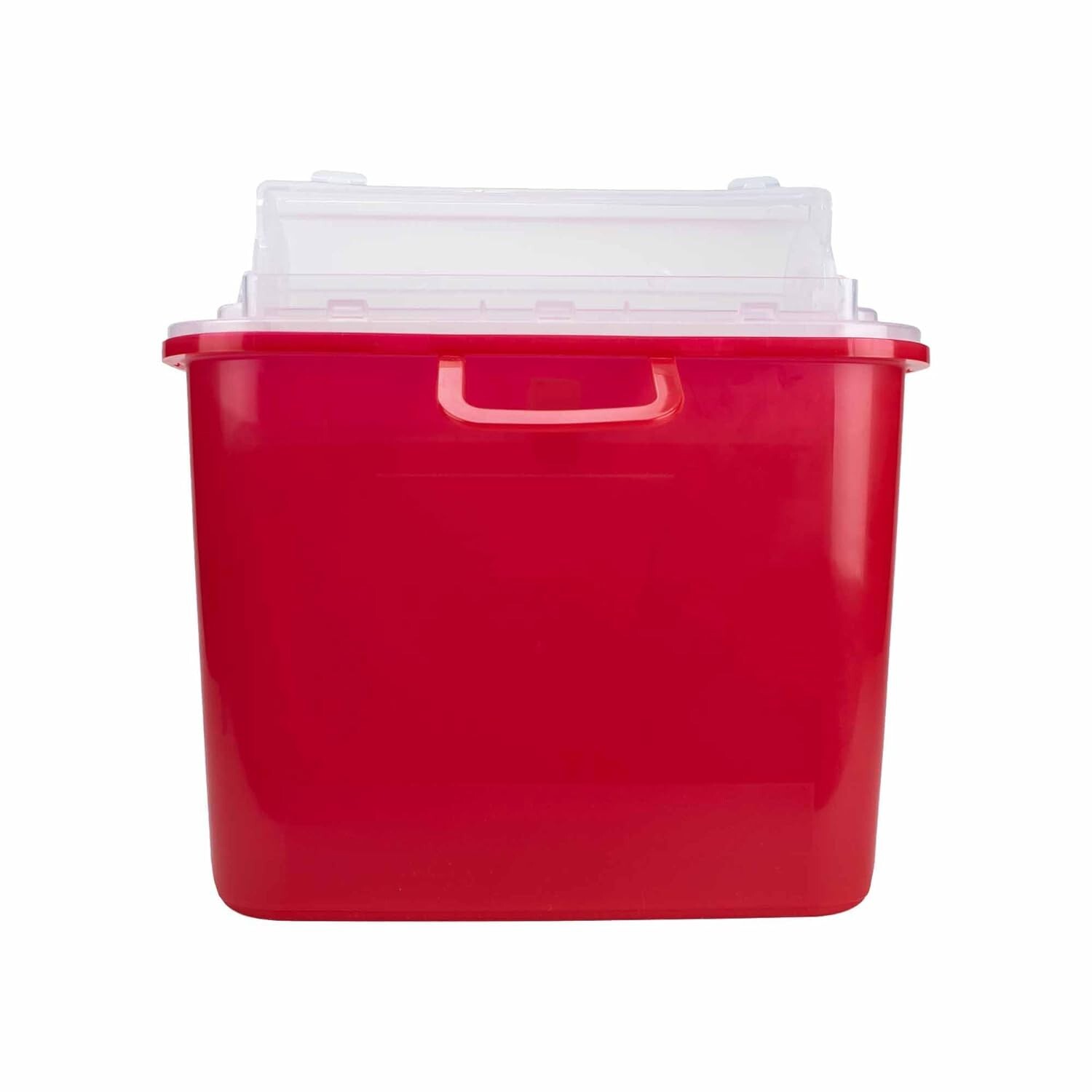 Medegen Sharps Container, Red 10.5″ X 3.5″ X 10.5″, Horizontal Entry, 3 Count