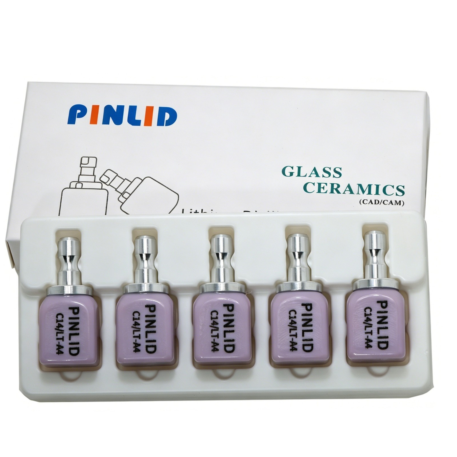 C14 Glass Ceramic Blocks Dental LT Lithium Disilicate E.Max CAD/CAM Cerec Blocks