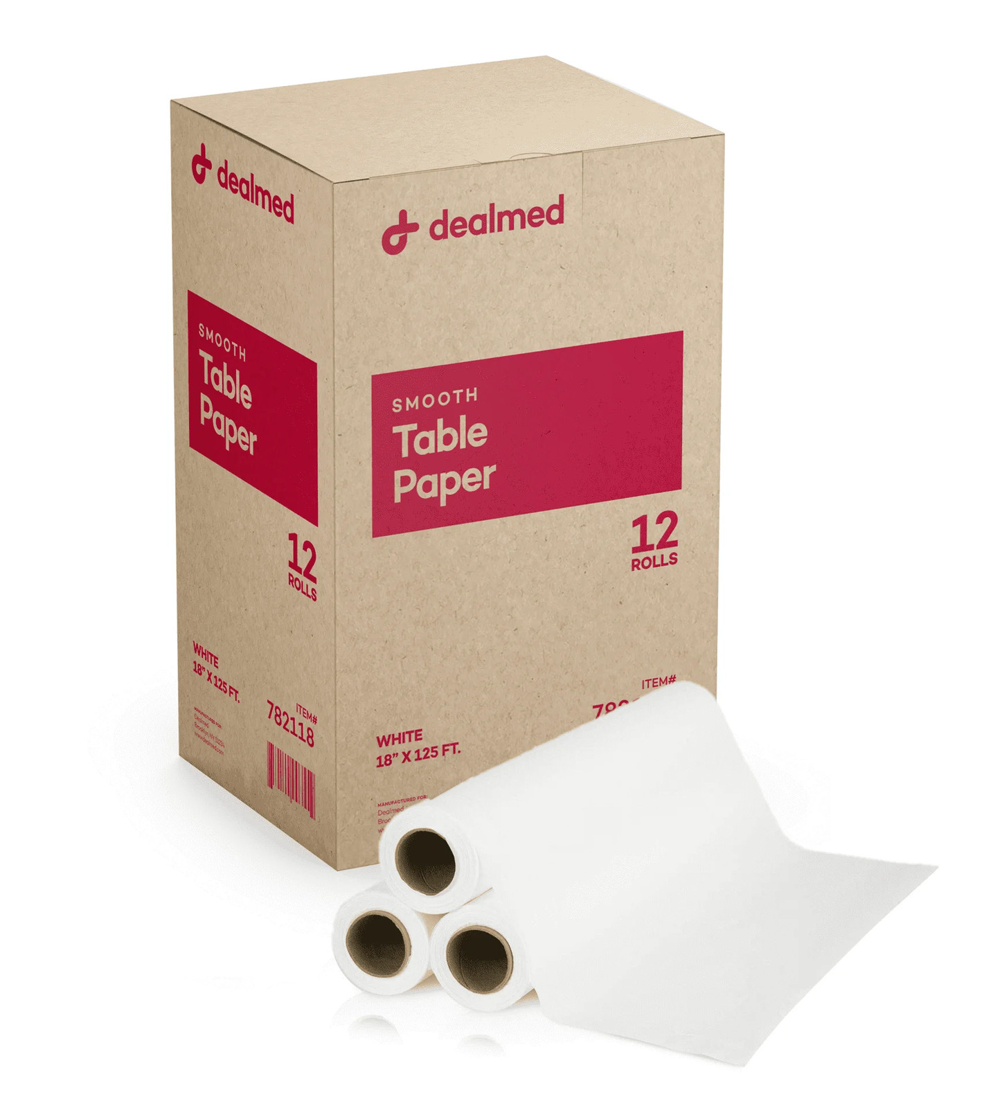 Dealmed Smooth Exam Table Paper 18″ x 225′ Paper Table Cover for Doctor’s Office