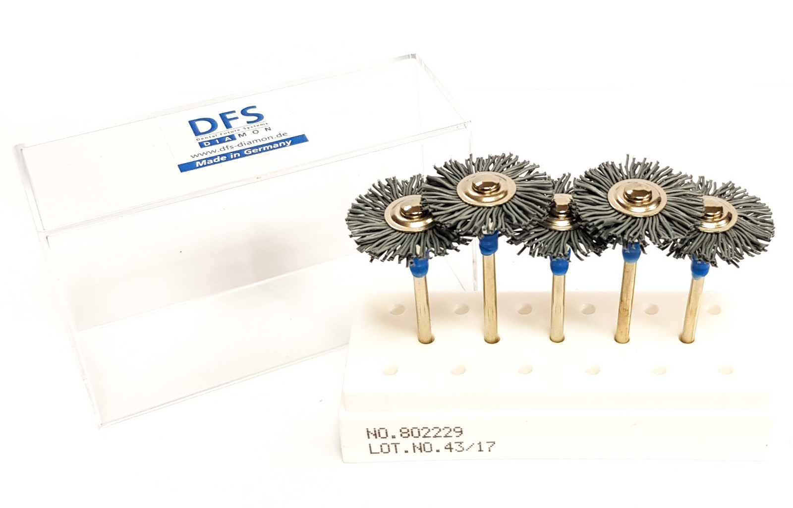 Upofix polisher brush final polishing movements occlusal DFS Diamon metal blue